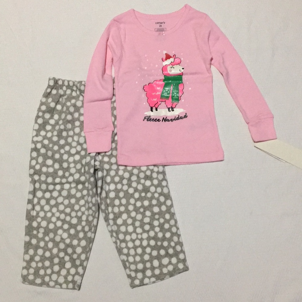Carter’s Toddler Girl 2-piece Navidad PJs